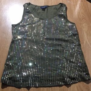 Sequined tank